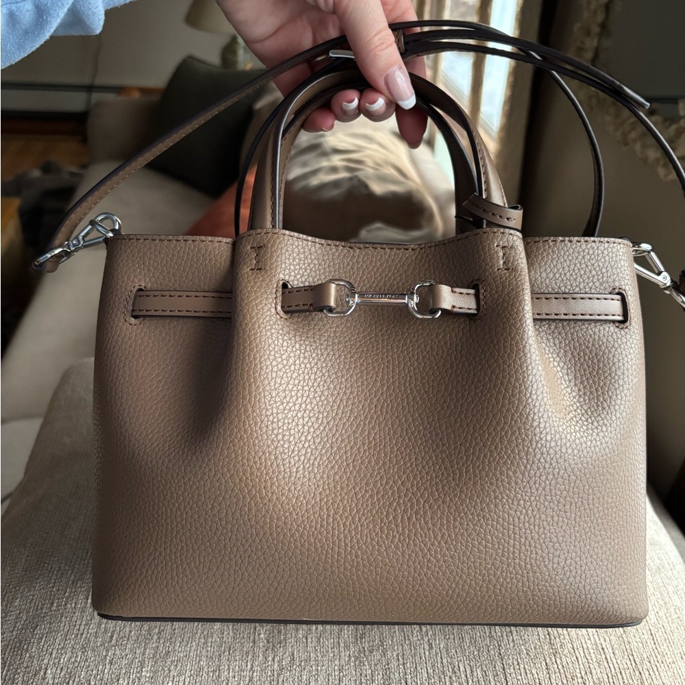 Michael Kors Carson Small Pebbled Leather Satchel